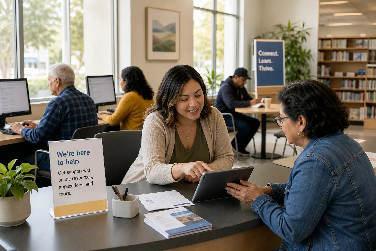 California public library digital access and tablet alternatives