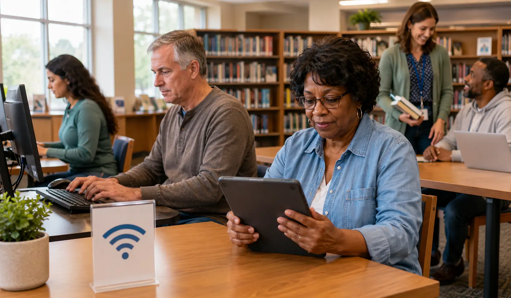 Georgia library computer and Wi-Fi access for residents without home internet