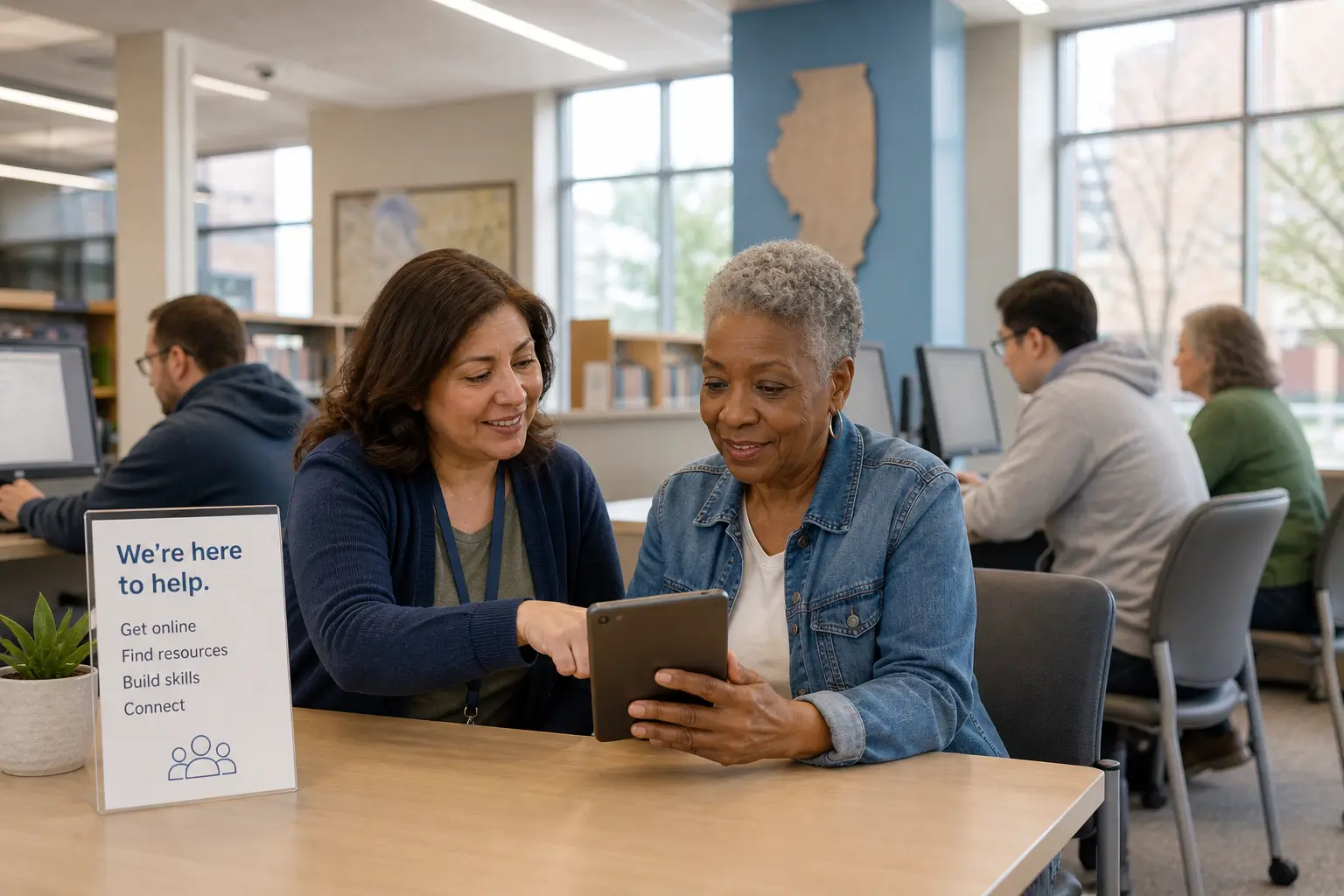 Illinois library digital access and tablet alternatives
