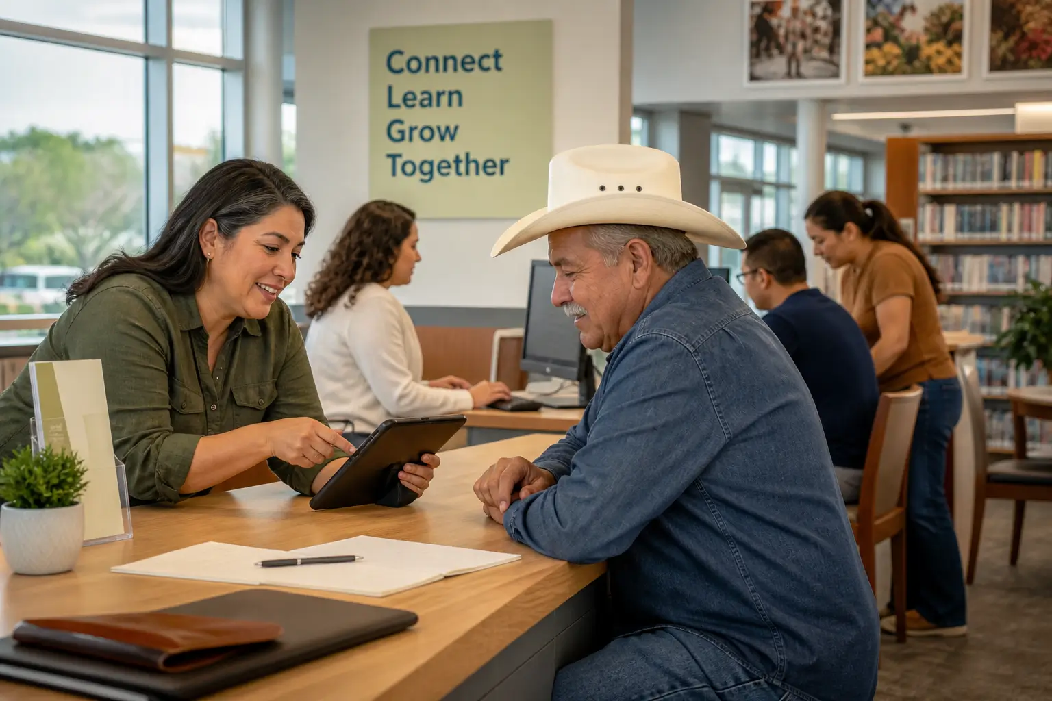 Texas public library digital access and tablet alternatives